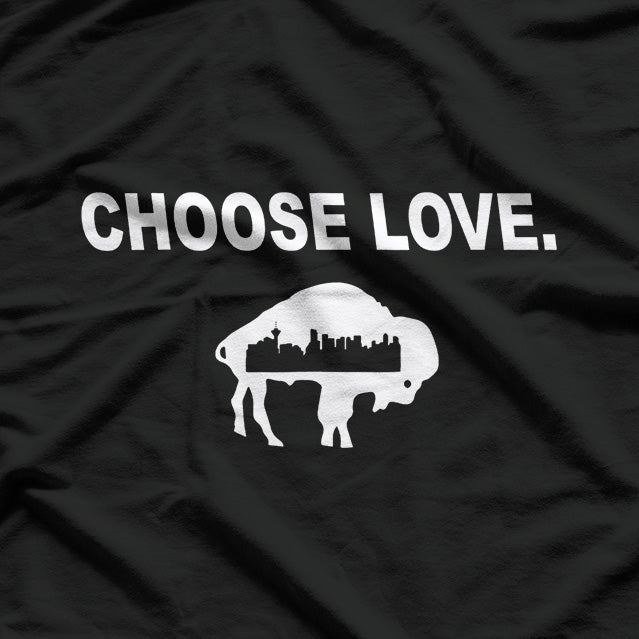Choose Love Buffalo Stop Hate End Racism T-Shirt
