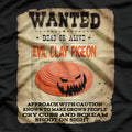 Wanted Dead Or Live Evil Clay Pigeon Funny Trap Sporting T-Shirt