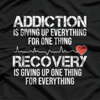 Addiction vs. Recovery: Strength in the Struggle T-Shirt