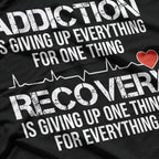 Addiction vs. Recovery: Strength in the Struggle T-Shirt