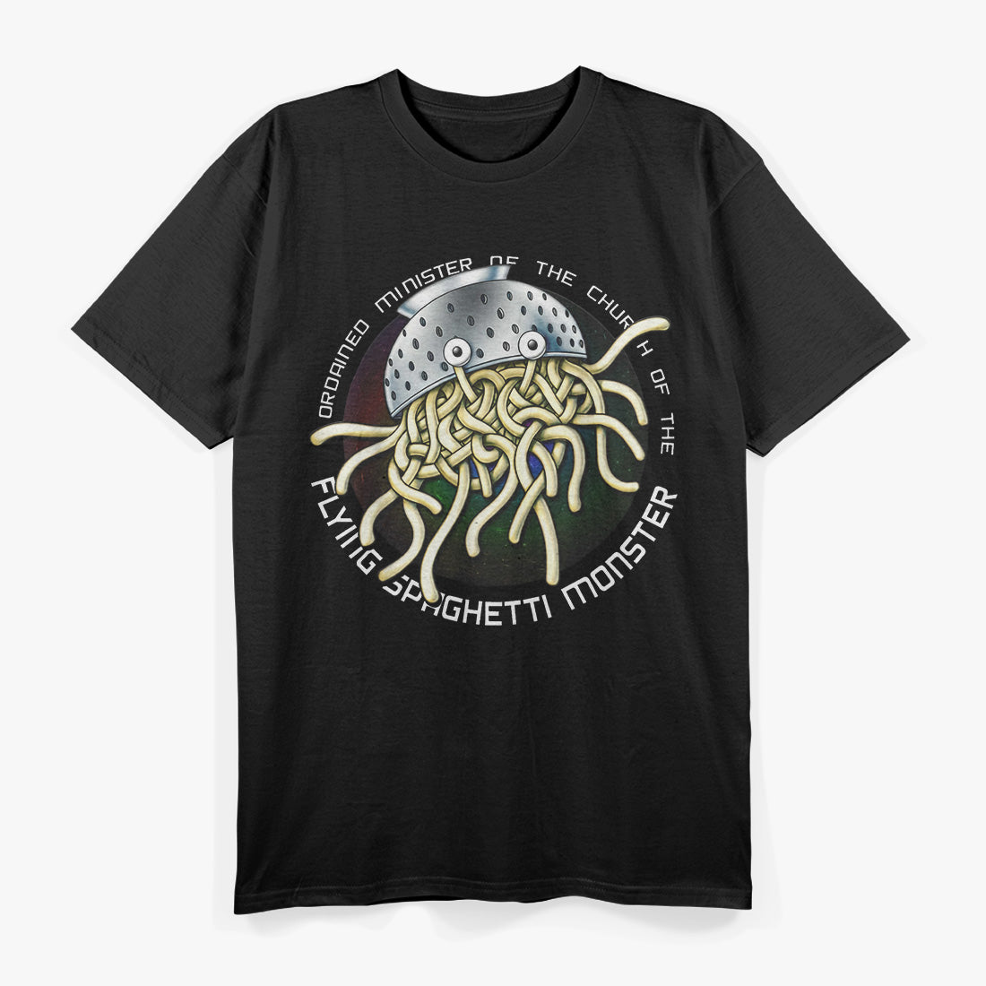 Ordained Minister: Church of the Flying Spaghetti Monster FSM T-Shirt
