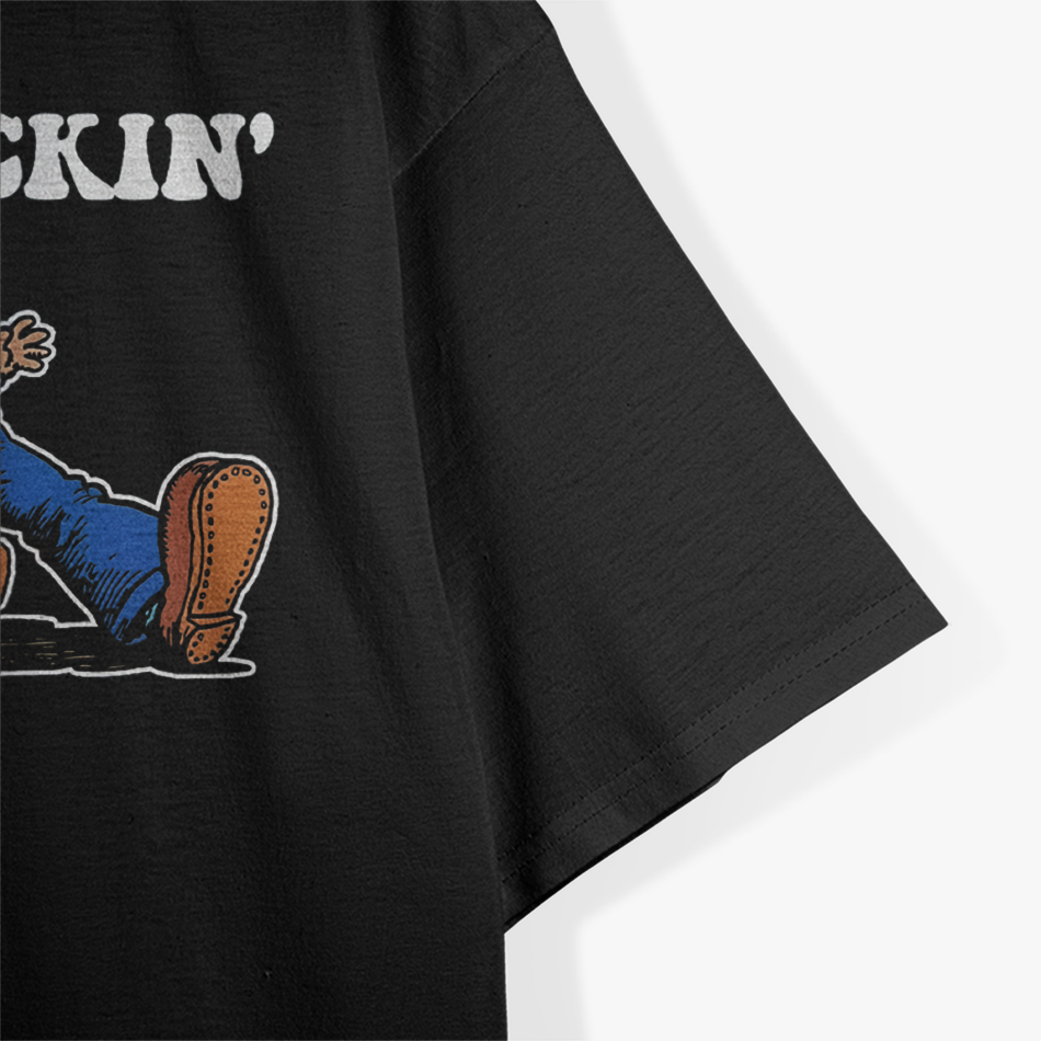 Keep On Truckin’ – Distressed Vintage Art Retro Truck Driver T-Shirt