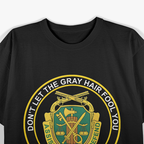 Retired Military Police Veteran Proud US Army MP Old Man T-Shirt