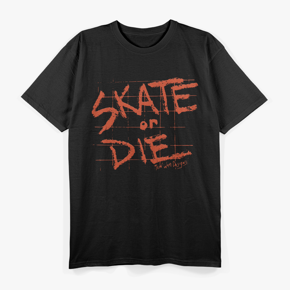Classic Skateboarding – Retro Skate or Die Streetwear Artwork T-Shirt