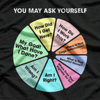 You May Ask Yourself – Classic 80s Pop Music Retro Pie Chart T-Shirt