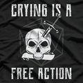 Action Skull Edgy and Bold Skull Design T-Shirt
