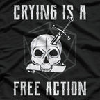 Action Skull Edgy and Bold Skull Design T-Shirt