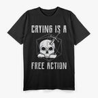 Action Skull Edgy and Bold Skull Design T-Shirt