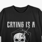 Action Skull Edgy and Bold Skull Design T-Shirt