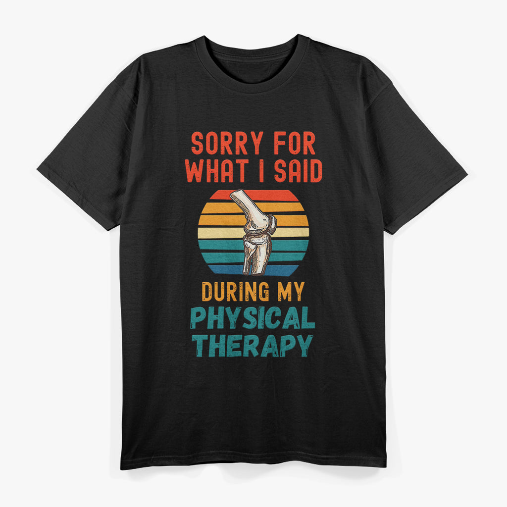 Physical Therapy Warrior: Knee Replacement Recovery T-Shirt