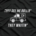 USPS They See Me Rollin' They Waitin': Funny Mail Carrier T-Shirt
