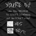 50 and Fabulous: Funny 50th Birthday T-Shirt