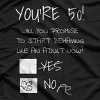 50 and Fabulous: Funny 50th Birthday T-Shirt