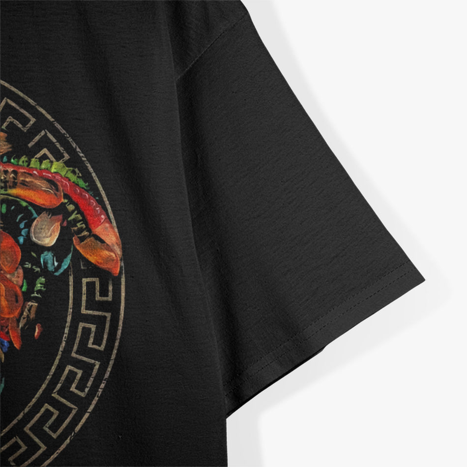 Medusa Colorful Hair Greek Mythology Art T-Shirt