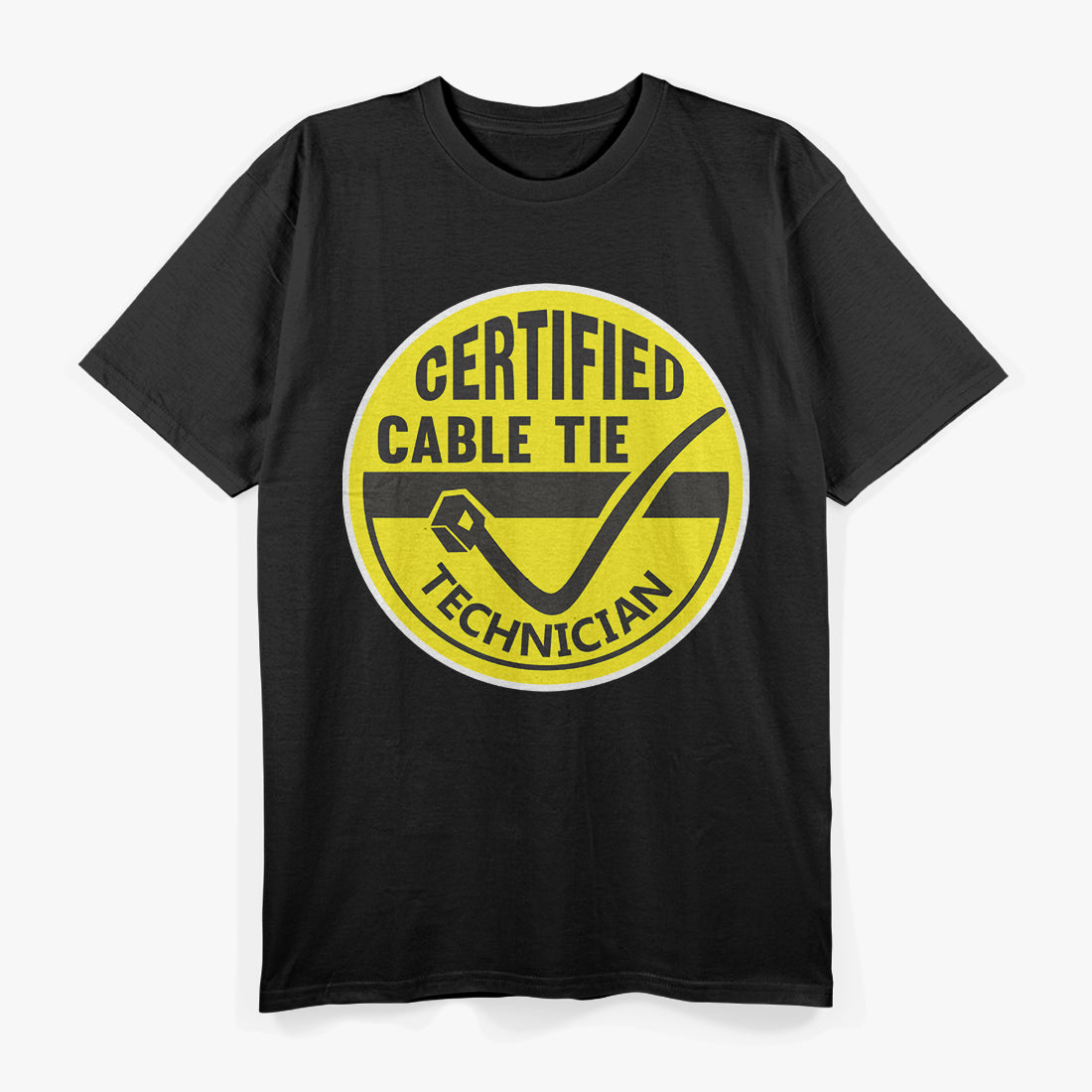 Certified Cable Tie Technician: Funny Wiring Pro T-Shirt