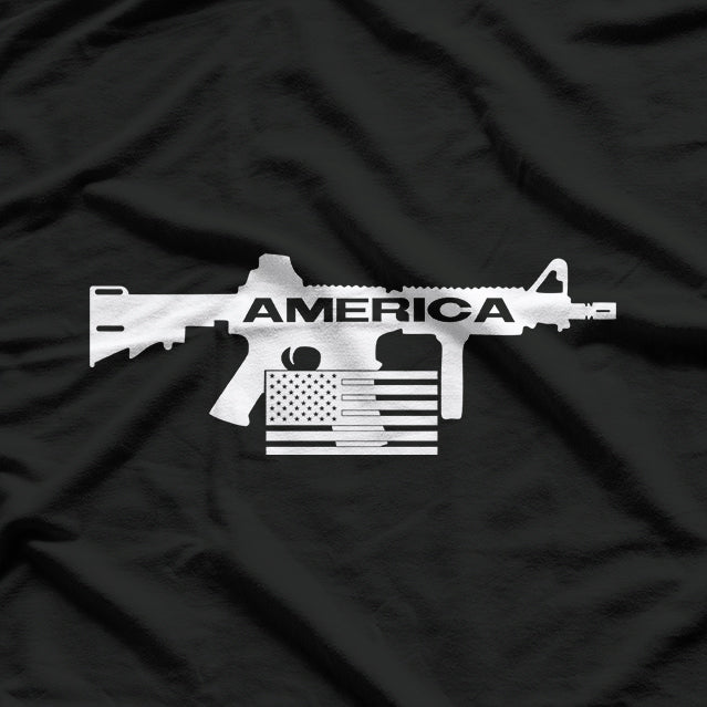 America Gun: Bold Second Amendment Pride T-Shirt