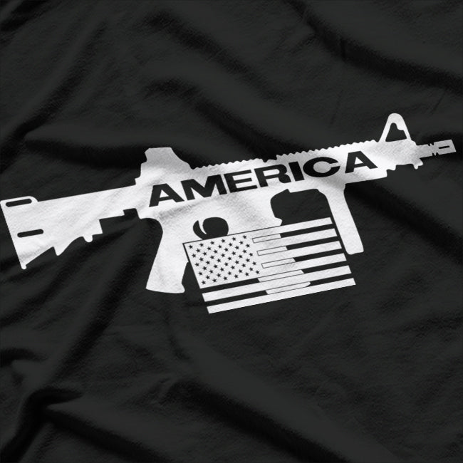 America Gun: Bold Second Amendment Pride T-Shirt