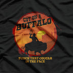 Guy on a Buffalo: Riding Into the Sunset T-Shirt