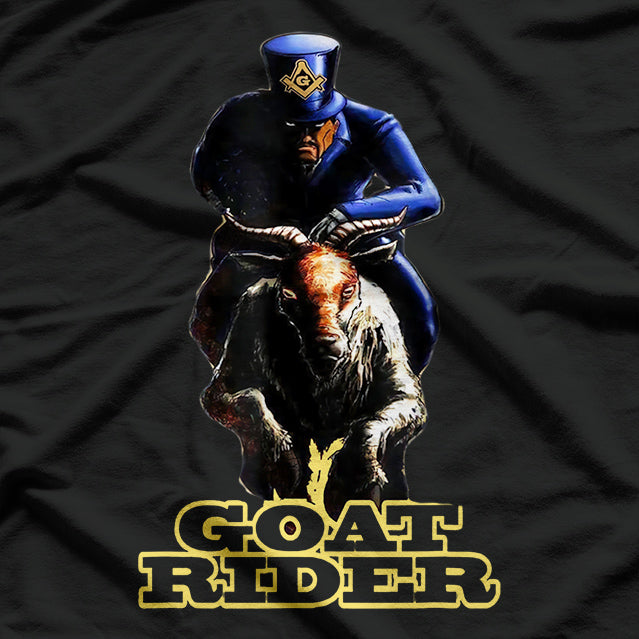 Masonic Goat Rider: Symbolic & Mysterious T-Shirt