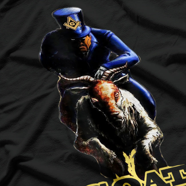 Masonic Goat Rider: Symbolic & Mysterious T-Shirt