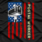 Patriotic Postal Worker: U.S. Mail Carrier Pride T-Shirt