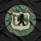Bigfoot Forest Service – Active Patrol Graphic Style T-Shirt