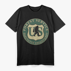 Bigfoot Forest Service – Active Patrol Graphic Style T-Shirt