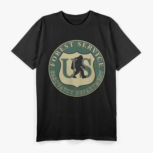 Bigfoot Forest Service – Active Patrol Graphic Style T-Shirt