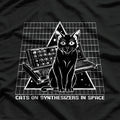 Cats on Synthesizers in Space – Funny Musician Retro T-Shirt
