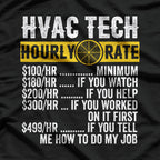 HVAC Tech Hourly Rate T-Shirt