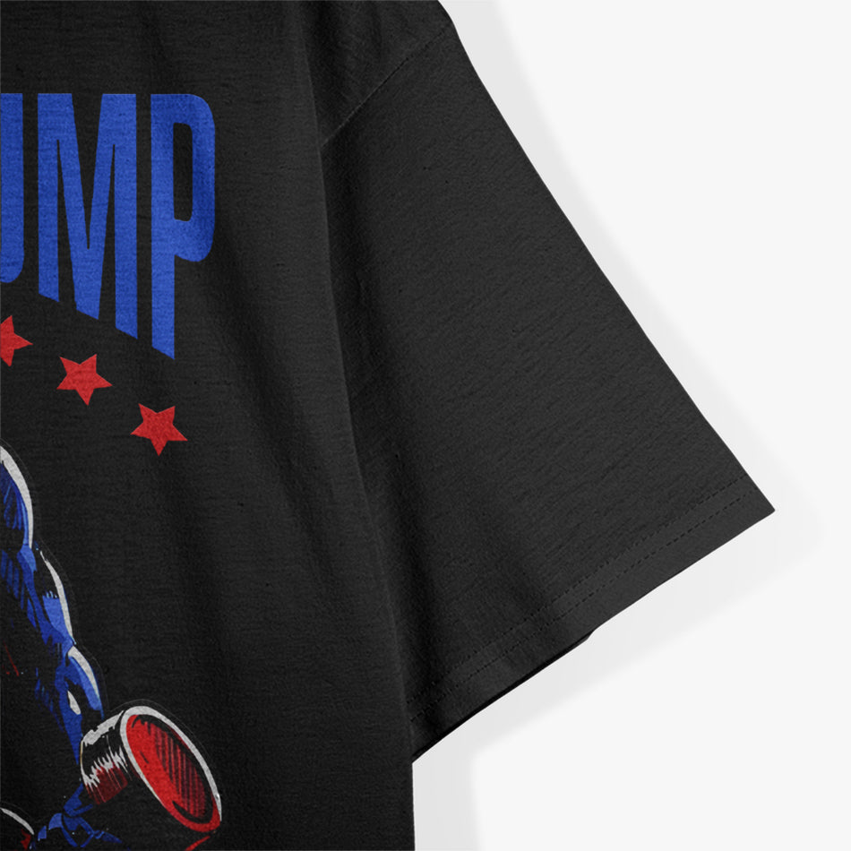Donald Pump America Weightlifting Gym Parody T-Shirt