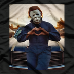 Retro Horror Heart Hands – Vintage Scary Movie Style T-Shirt