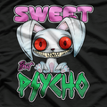 Sweet but Psycho Bunny – Creepy Gothic Rabbit Vibes T-Shirt