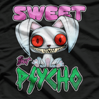 Sweet but Psycho Bunny – Creepy Gothic Rabbit Vibes T-Shirt