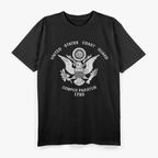 United States Coast Guard Eagle Flag Patriotic USCG T-Shirt