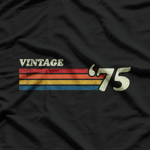 Classic 75 Graphic – Retro Stripes Inspired Vintage Style T-Shirt