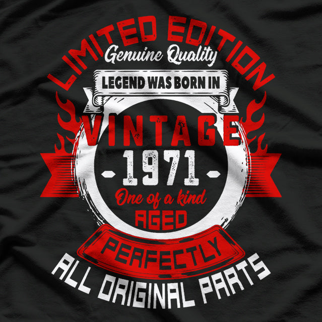 Vintage 1971: Classic Birthday Edition T-Shirt