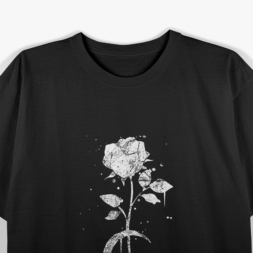 Occult Moon & Rose: Witchcraft Aesthetic T-Shirt