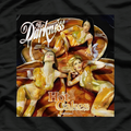 Darkness Hot Cakes Inspired Retro Rock Album Parody T-shirt