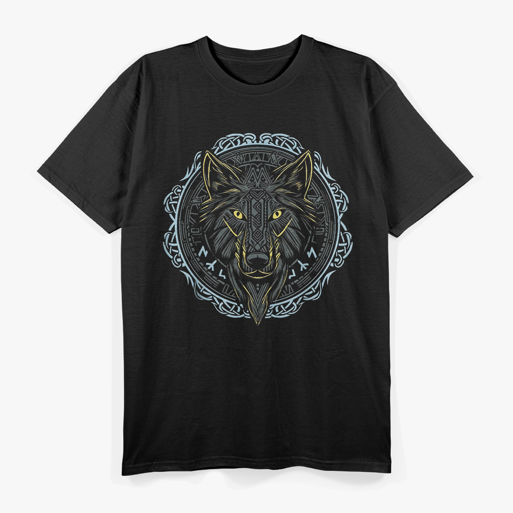 Viking Celtic Fenrir Wolf Of Odin Norse Myths Nordic T-Shirt