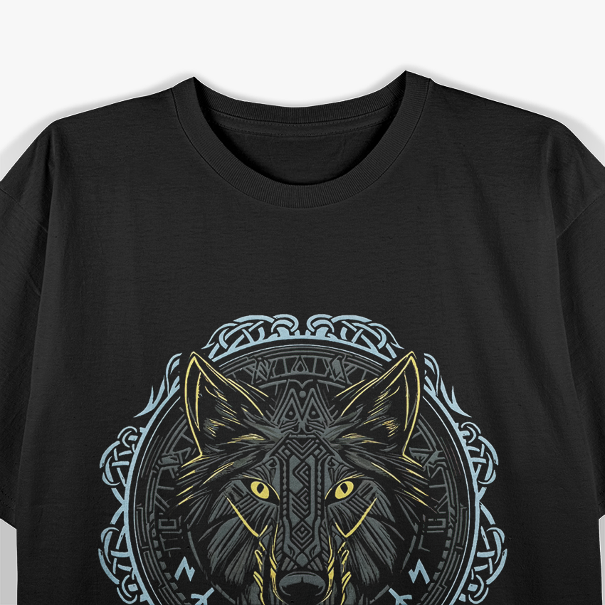 Viking Celtic Fenrir Wolf Of Odin Norse Myths Nordic T-Shirt