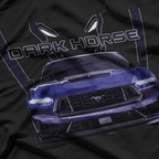 Blue Ember Dark Horse Mysterious Retro Graphic  T-Shirt