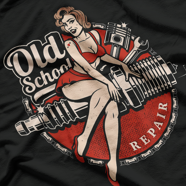 Retro Rockabilly Classic Car Old School Style T-Shirt