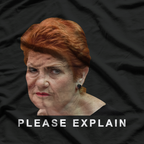Please Explain Parody  Funny Australian Politics Graphic T-Shirt