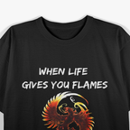 Rising Phoenix – Mythical Fire Bird Rebirth Strength Love T-Shirt