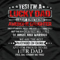 Yes, I’m a Lucky Dad I Have a Freaking Awesome Daughter T-Shirt