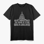 Never Underestimate The Power Of Stupid People In Large Groups T-Shirt