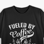 Fueled by Coffee and Country Music Funny – Western Music Lover T-Shirt