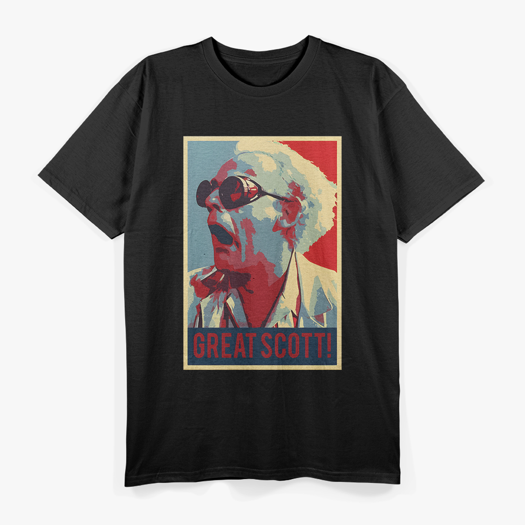 Great Scott Parody Retro Time Travel Humor Graphic  T-Shirt