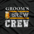 Groom's Brew Crew: Bachelor Party Drinking T-Shirt